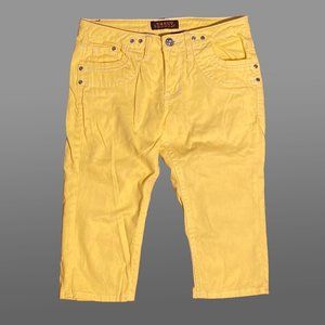 Yellow Jean Shorts